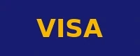 Visa accepted payment method logo at Mystake
