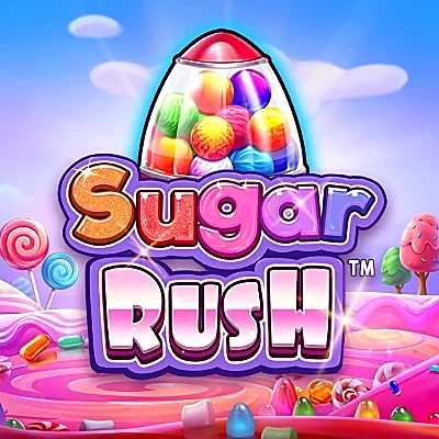 Sugar Rush cluster-pays slot tile in the Mystake game lobby